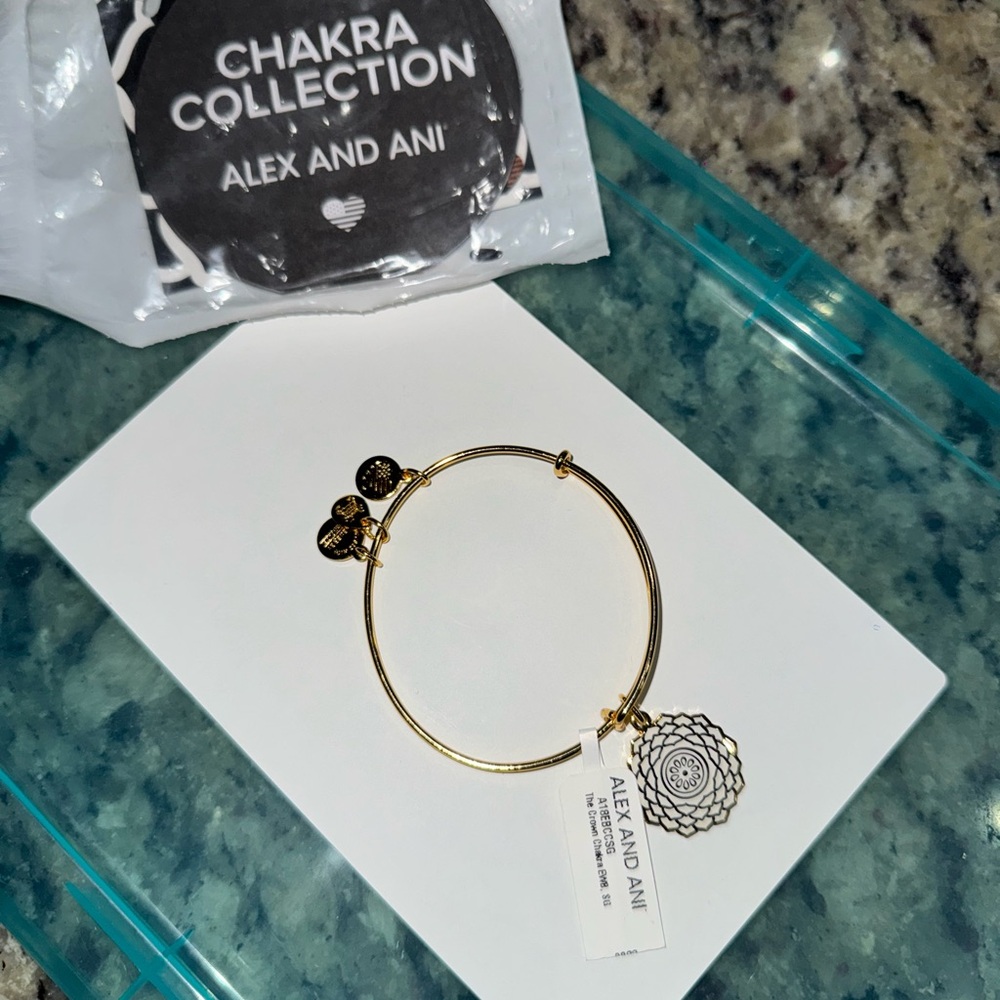 Alex and Ani Gold Chakra Bangle